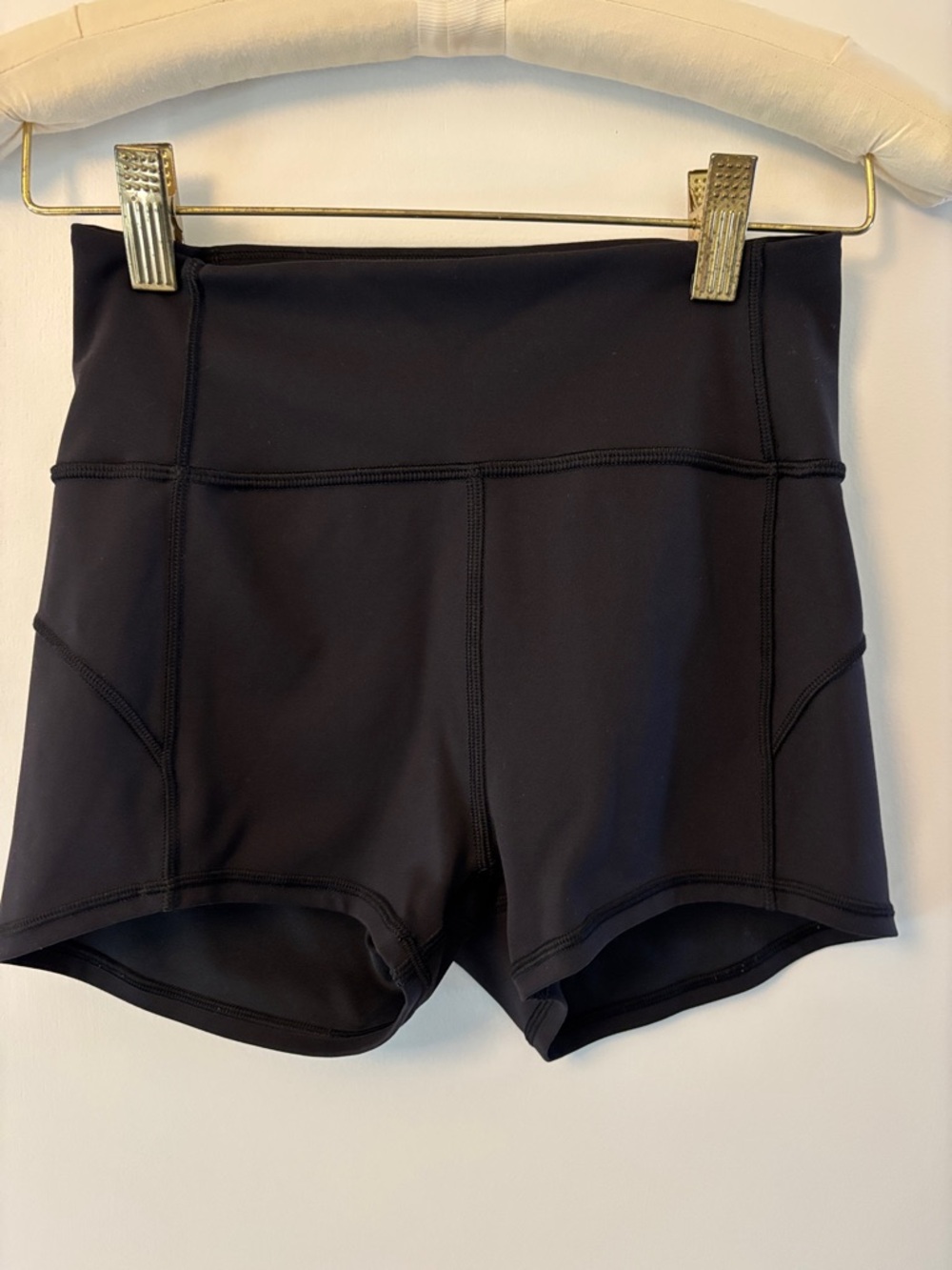 Lululemon 4” High-Rise Black Women's Active Shorts